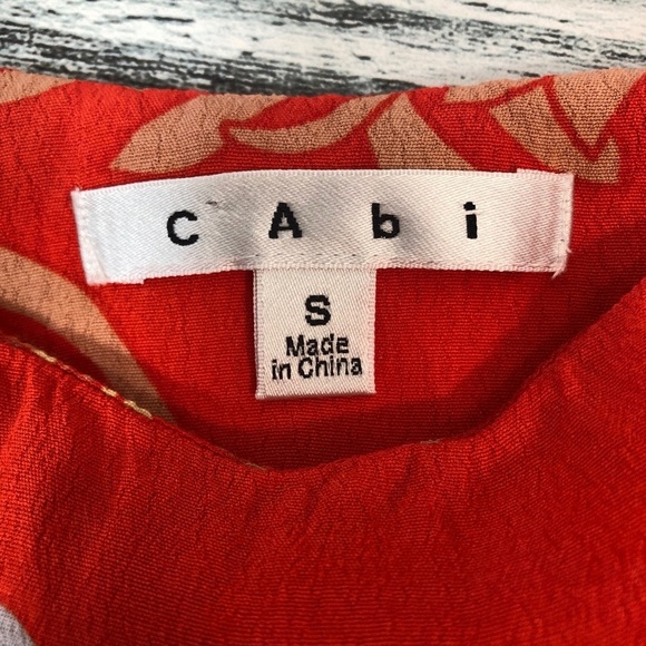 CAbi Lovely Day Mum Orange Floral Cami Small - Picture 4 of 9